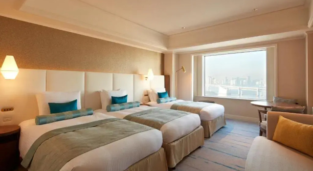 Трёхместный номер Rainbow Bridge Side Deluxe Executive Floor Grand Nikko Tokyo Daiba