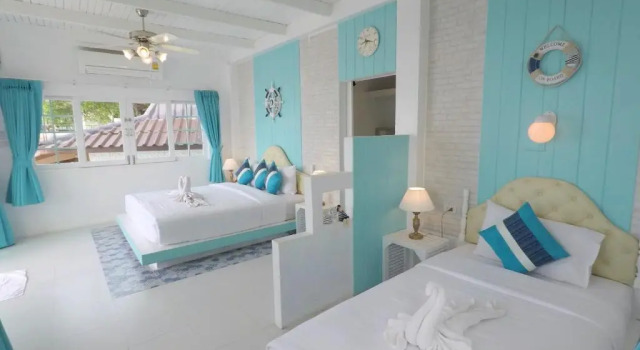 Трёхместный номер Standard с видом на море DD Hut Koh Tao