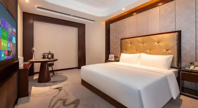 Двухместный люкс Deluxe с видом на сад Minshan Mianzhu Hotel