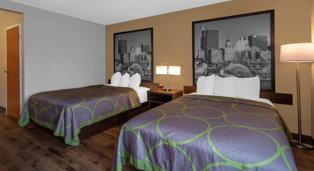 Четырёхместный номер Standard Super 8 by Wyndham South Holland