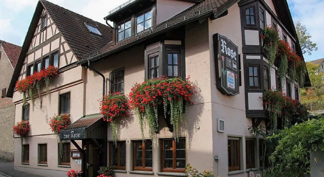 Gasthaus Zur Rose, Prenota Affittacamere Bad Mergentheim Strada Romantica