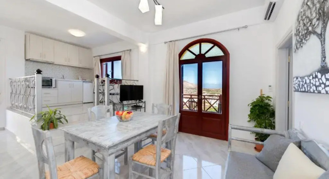 Апартаменты Deluxe с 2 комнатами с видом на море Aspalathos Suites