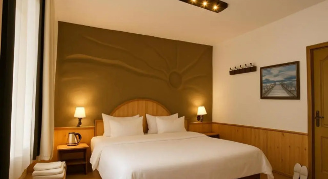 Номер Deluxe Beholden Stay & Cafe-Mountain View Boutique Stay in Old Manali