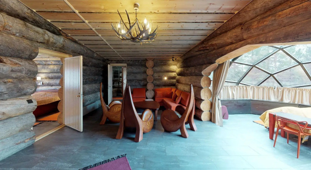 Иглу Luxury Kelo-Glass Kakslauttanen Arctic Resort - Igloos and Chalets