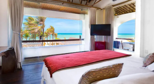 Люкс с видом на море Vila Coqueiros Boutique Hotel