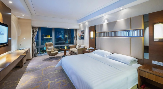 Номер Deluxe с видом на реку Galaxy Minyoun Chengdu Hotel