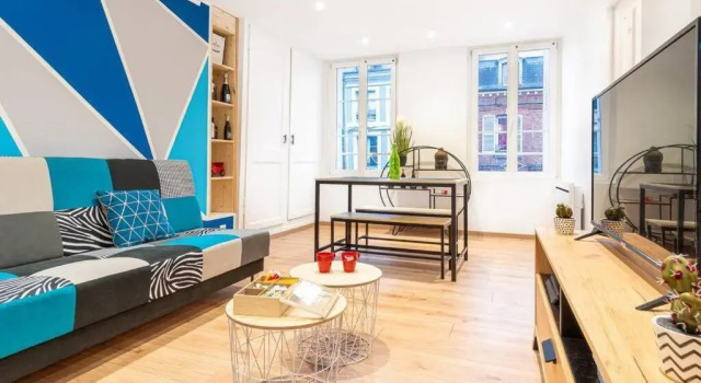 Апартаменты Appartement T2 Cosy Honfleur CityStay COEUR HONFLEUR Netflix Wifi