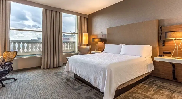 Двухместный люкс с диваном-кроватью Deluxe c 1 комнатой Hilton Garden Inn Indianapolis Downtown