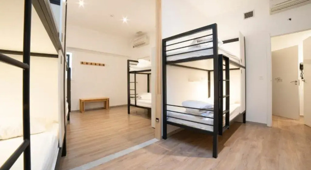 Кровать в общем номере Koba Hostel