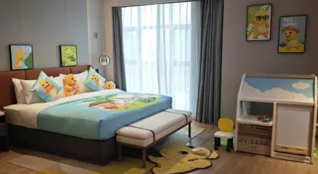Кровать в общем номере Home2 Suites by Hilton Xingyi Jushan Plaza