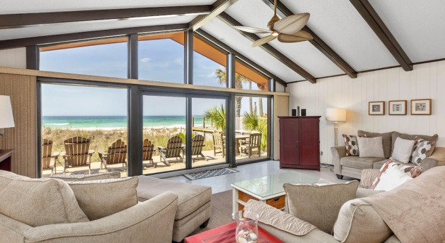 Коттедж Gulf Front 3bd/2ba Home With Private Beach Access!