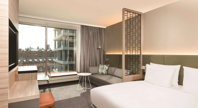 Двухместная студия Premier Adina Apartment Hotel Hamburg Speicherstadt