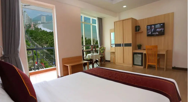 Двухместный номер Deluxe с видом на море Phu Quy Hotel