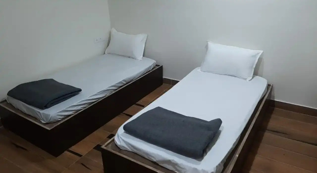 Кровать в общем номере Veronika Resort
