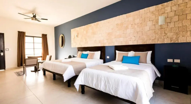 Двухместный полулюкс с видом на сад Hotel Los Frailes, Valladolid, Yucatán