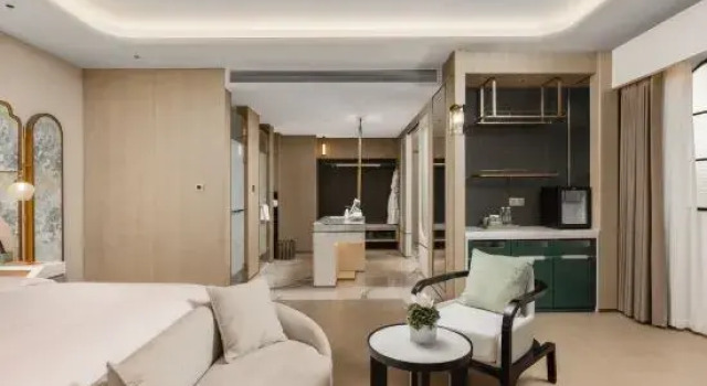 Люкс Executive с красивым видом из окна Qichun Wanda Yihua Hotel