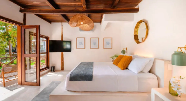 Двухместный номер Deluxe с балконом и с видом на залив Azulea Bacalar Hotel & Spa - Lagoon Front