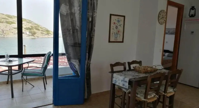 on the sea Despoina apartment at Mochlos Creta