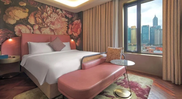 Двухместный номер Deluxe с видом на город Blossom House Shanghai On The Bund
