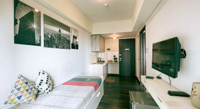 1 yatak odası Lüks daire The Satu Stay Apartemen SGV