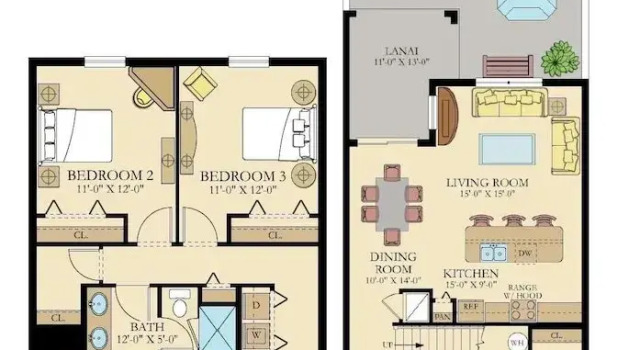 Номер Luxury 1056 LS - Luxury 4BR3BA - Champions Gate Bliss