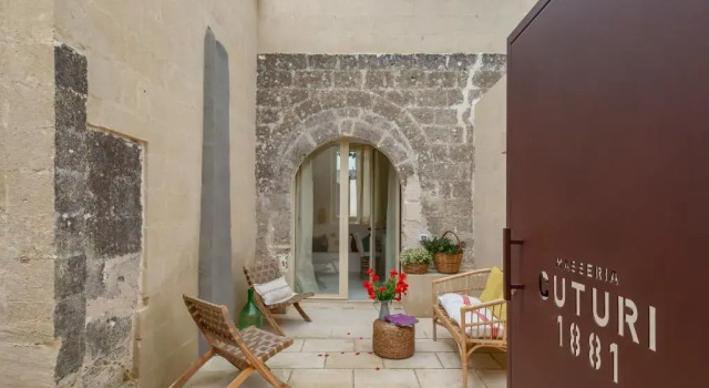 Standard Doppel Zimmer mit Gartenblick Masseria Cuturi