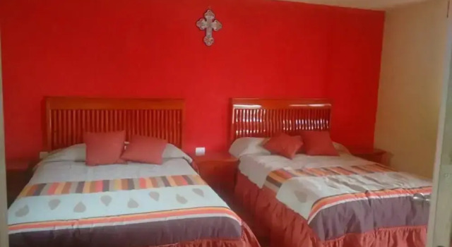 Четырёхместный номер Standard с красивым видом из окна FINCA LA VIRGEN DE PIEDRA ATLIXCO
