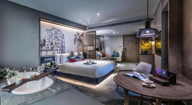 Двухместный номер Elegant с видом на залив Elegant Hotel Guangzhou Zhujiang New Town Canton Tower