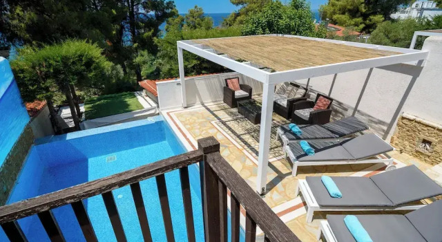 Вилла Executive с 4 комнатами с видом на бассейн Maria Elena Villas - Akti Elia Halkidiki