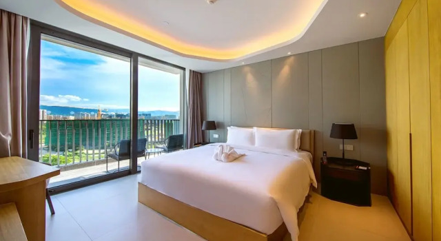 Семейный номер Standard c 1 комнатой с видом на сад Oakwood Apartments Sanya