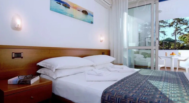 Семейный номер Standard с 2 комнатами с балконом и с видом на бассейн Hotel Olympia