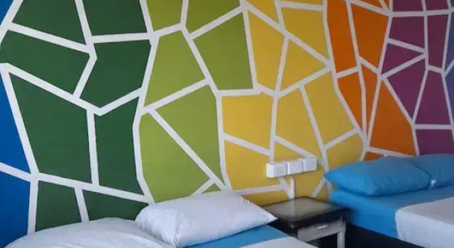 Standard quadruple chambre avec balcon et Vue mer Panamerican Hostel