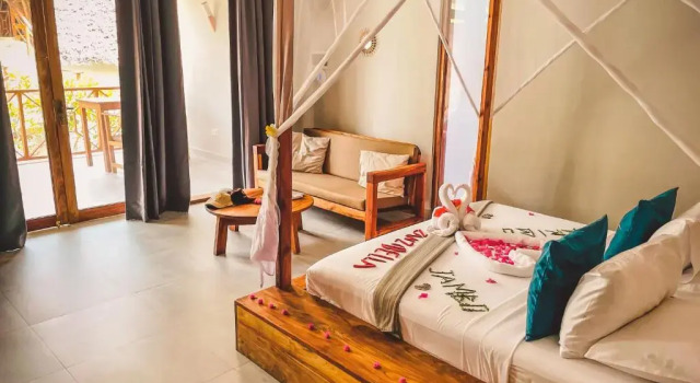 Двухместный номер Deluxe с балконом Zanzibella Hotel & SPA