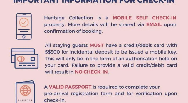 Appartement Heritage Collection on Chinatown - Mobile App Check-In