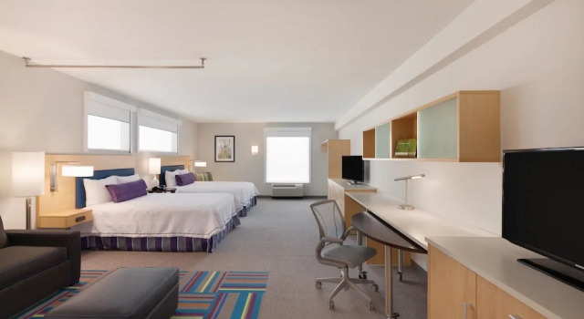 Четырёхместная студия для некурящих Mobility/Hearing Accessible with Roll-In Shower Home2 Suites by Hilton Austin North/Near the Domain, TX