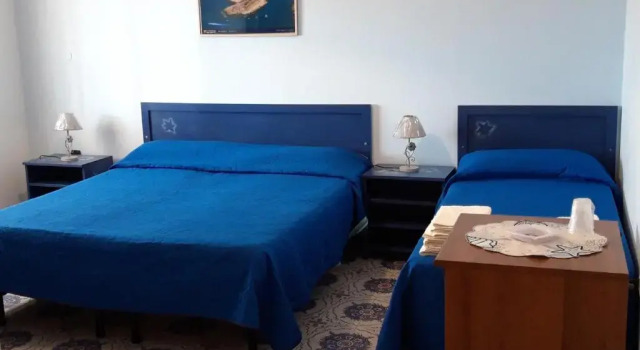 Трёхместный номер Deluxe с видом на море miramare b&b di cerri maria