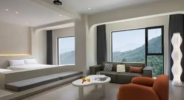 Полулюкс Deluxe Yehexi·Samar Xingxi Camping·Private Tang Hot Spring Wild Luxury Homestay
