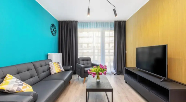 Апартаменты с балконом Modern City Center Apartments by Noclegi Renters