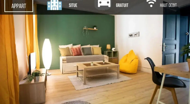 Апартаменты Superior GREEN APPART Le Chêne Rouge avec Jardin et L'Epicéa 1er étage