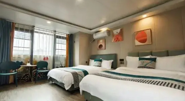 Люкс Classic Chongqing Jirui Light Luxury Apartment (Shangwan Road Subway Station Creative Park)