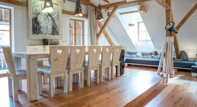 Апартаменты Deluxe с 3 комнатами с балконом и с видом на горы Country House Trata