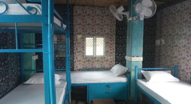 Кровать в общем номере Hom stay moon light Pushkar