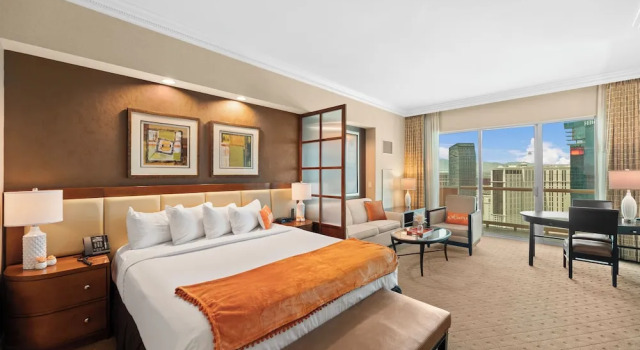 Двухместный люкс Luxury с балконом и с видом на город Lucky Gem Penthouse Suites at MGM Signature