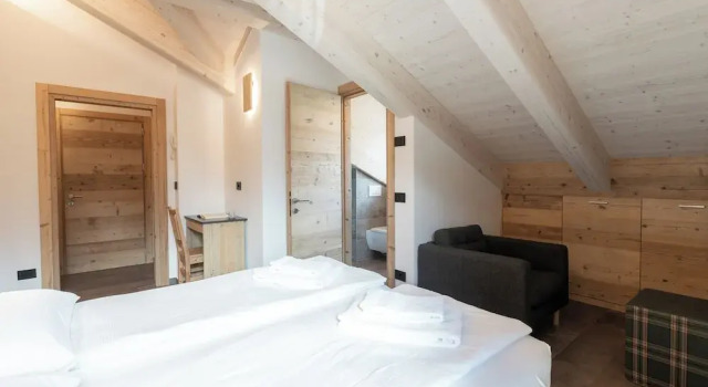 Standard Doppel Zimmer mit Bergblick Baita Larix Bormio