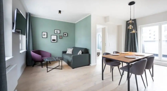 Двухместные апартаменты с балконом Brera Leipzig