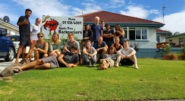 Кровать в общем номере Apple Tree Backpackers