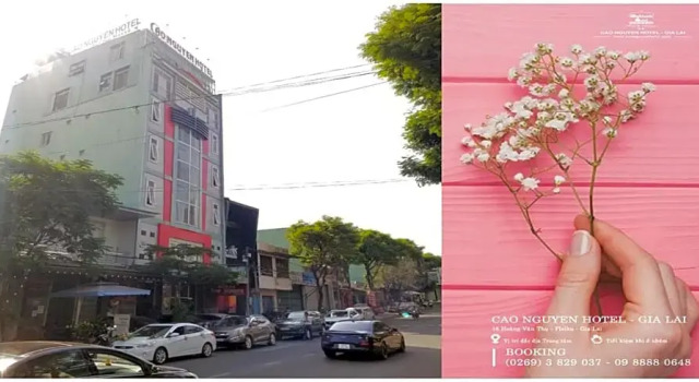 Кровать в общем номере Cao Nguyen Hotel - Gia Lai