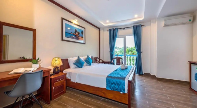 Двухместный номер Deluxe с балконом Brenta Phu Quoc Hotel