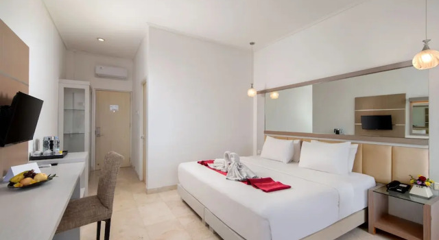 Deluxe double chambre avec balcon et Vue jardin Royal Hotel and Villas Trawas