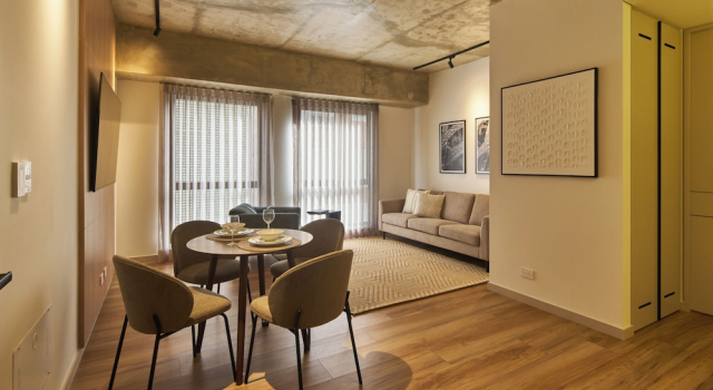 Семейные апартаменты с балконом и с видом на парк Kubik Living 8i8